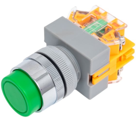 Выключатель кнопочный Dekraft ВК22-ABFP-GRN 25131DEK 10 шт 4610007500500 1