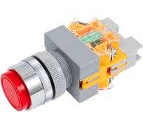 Выключатель кнопочный Dekraft ВК-22, 10 А, 220 В, IP54, LED, красный 25027DEK 4620007067262