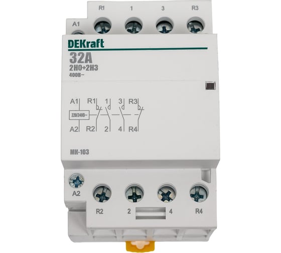 Модульный контактор Dekraft МК103-032A-230B-02 18073DEK 6 шт 4610007505390 1