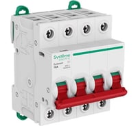 Выключатель нагрузки Systeme Electric Systeme9 (ВН) 4P 16A 400В S9S40416 3 шт 4680409210741