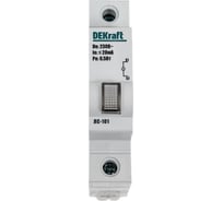 Сигнальная лампа ЛС-101 Dekraft с LED-индикацией, на DIN-рейку, 1Р, 0,5 Вт, 220 В 18010DEK, 12 шт, 4620007069518