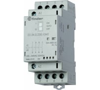 Модульный контактор Finder 4 no; мех. инд. + светодиод; упак с 1 реле, 223400241320PAS