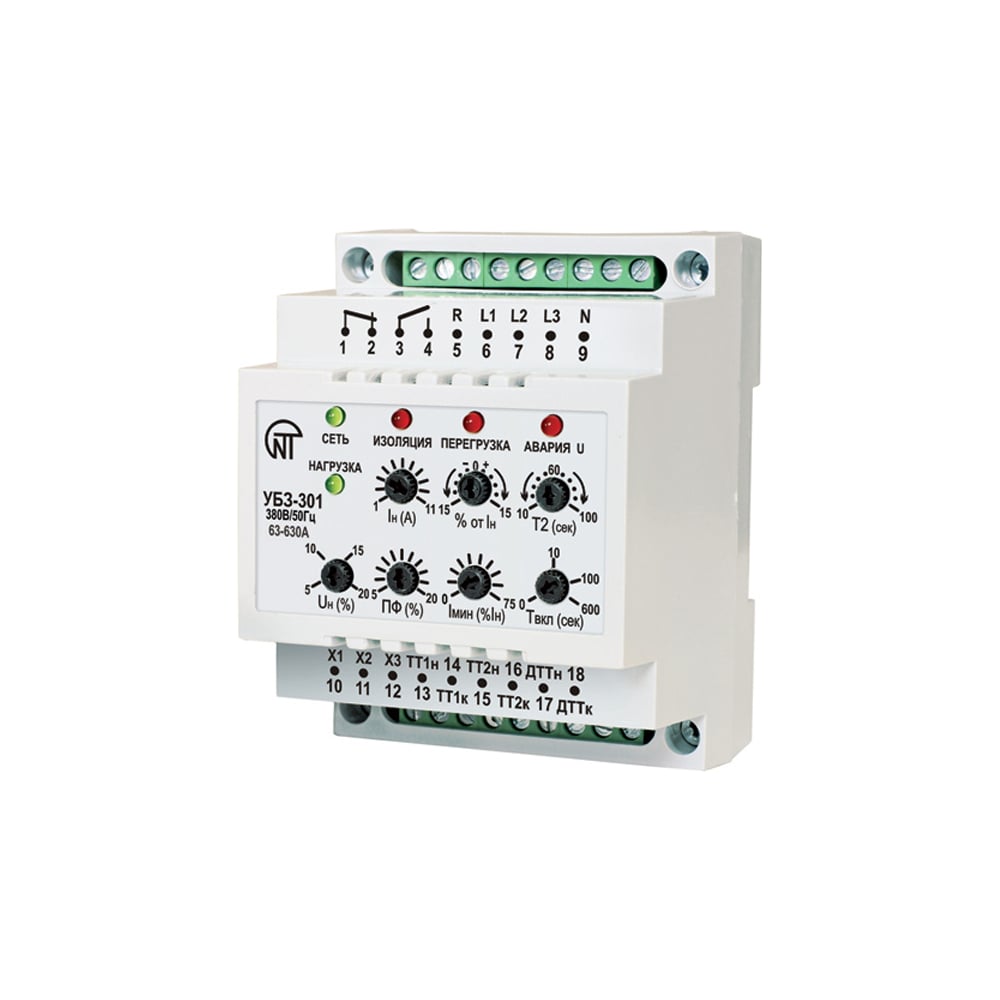 Универсальный блок защиты Новатек-Электро УБЗ-301 63-630А 3425663301 ...