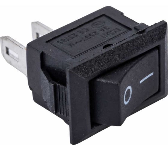 Клавиша Nord-Yada 250V 3А Micro черная (2контакта) ON-OFF (2шт в упаковке) 905465