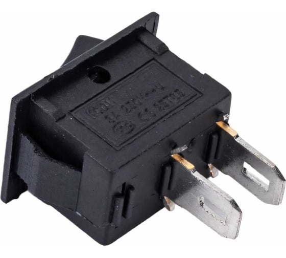 Клавиша Nord-Yada 250V 3А Micro черная (2контакта) ON-OFF (2шт в упаковке) 905465