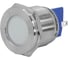 Индикаторная лампа Электротехник GQ22T-D/L/W/220V/S, белая, металлический корпус, светодиодная матрица d=22мм, 220В AC/DC, IP67 ET020082 2