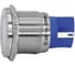 Индикаторная лампа Электротехник GQ22T-D/L/W/220V/S, белая, металлический корпус, светодиодная матрица d=22мм, 220В AC/DC, IP67 ET020082 3
