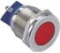 Индикаторная лампа Электротехник GQ22T-D/L/R/220V/S, красная, металлический корпус, светодиодная матрица d=22мм, 220В AC/DC, IP67 ET020078 1