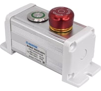 Пост управления Электротехник BXM47-B2/22-65У1 GQ22-L-11E/G/S (1C1NO1NC) зелёный цилиндр + GQ22-L-11TSB (1C1NO1NC) красный гриб с фиксацией ET024782