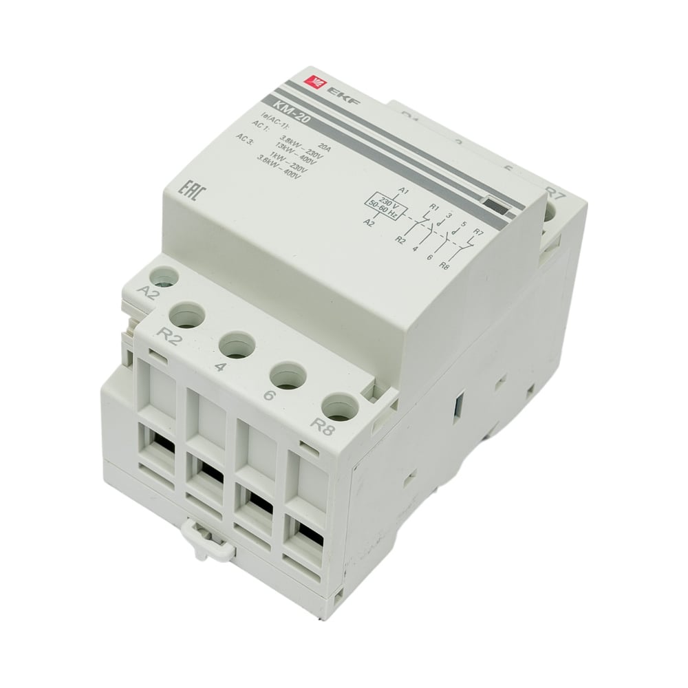 Модульный контактор EKF КМ 20А 2NO 2NC 3 мод. PROxima km-3-20-22 ...