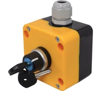 пост управления переключатель на два положения с фиксацией с ключом (НО) 1 шт IP65 Электротехник ПКУ22-1441-65У1 ET014866