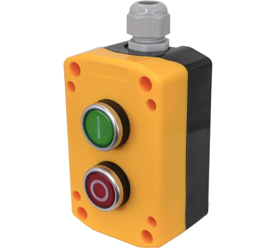 пост управления цилиндр зелёный I (НО) 1 шт цилиндр красный O (НЗ) 1 шт IP65 Электротехник ПКУ22-2141-65У1 ET526980 1