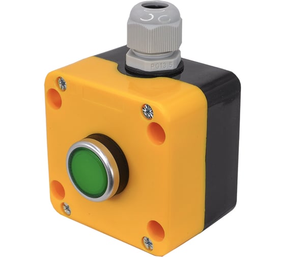 Пост управления ПКУ22-1011-65У1 Электротехник 1 зелёный цилиндр (НО) IP65 ET526976 1