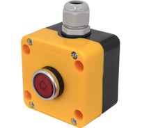 пост управления цилиндр красный с подсветкой 24 В AC/DC (НО) 1 шт IP65 Электротехник ПКУ22-1W2B-65У1 ET014869