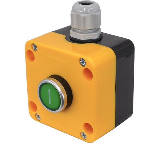 Пост управления ПКУ22-1021-65У1 Электротехник 1 зелёный цилиндр I (НО) IP65 ET014858 1