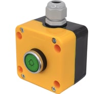 пост управления цилиндр зелёный с подсветкой 220 В AC (НО) 1 шт IP65 Электротехник ПКУ22-1W1M-65У1 ET014868