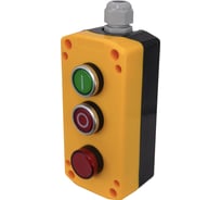 пост управления Электротехник ПКУ22-33V2M-65У1 1 зелёный цилиндр I (НО) 1 красный цилиндр O (НЗ) лампа красная 220 В AC IP65 ET526986