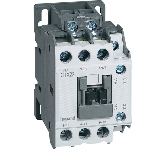 Контактор Legrand CTX³ 22 3P 18A (AC-3) 1но1нз ~110В 416104 1