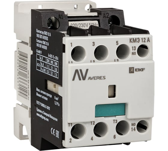 Контактор EKF КМЭ 12А 1NC 230В АС AVERES ctr-s-12-01-230-av 1