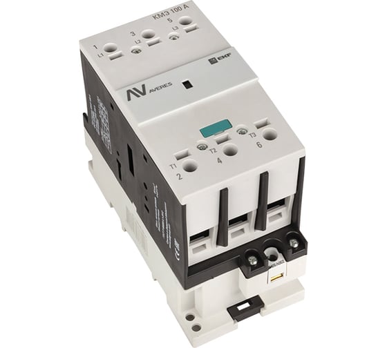 Контактор EKF КМЭ 100А 400В АС AVERES ctr-s-100-00-400-av