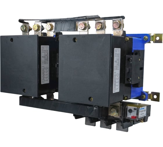 Пускатель электромагнитный Электротехник ПМ12-125600 УХЛ4 В, 220В/50Гц, 4з и 4р, 125А, реверсивный, с реле РТТ-325 106-143А, IP00, ET515736 1