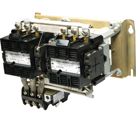 Пускатель электромагнитный Электротехник ПМА-4602 УХЛ4 В, 380В, 4з и 4р, 63А, реверсивный, с реле РТТ-221П 42,5-57,5А, IP00 ET006515 1