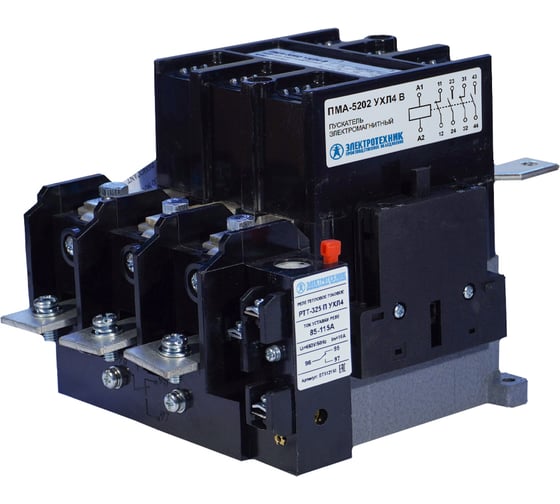 Пускатель электромагнитный Электротехник ПМА-5202 УХЛ4 В, 110В, 2з и 2р, 100А, нереверсивный, с реле РТТ-325 85-115А, IP00 ET014638 1