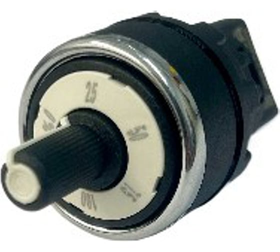 Потенциометр однооборотный Emas сопротивление 2 ком (металлокерамика), серия MB (250В AC, 4А), IP65 MBPR02K 1