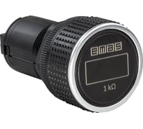 Потенциометр с цифровым дисплеем Emas 1 кОм, мультиоборотный, рабочее напряжение 24В DC, выходное напряжение 10В DC, IP65 HPMR01K1