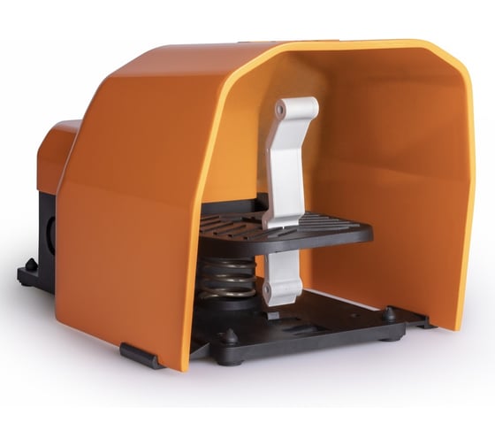 Педаль с защитной крышкой Emas оранжевая 2x1НО+1НЗ PDKS11GX10T 1