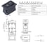 Клавиша Nord-Yada 250V 3А Micro красная (2контакта) ON-OFF (2шт в упаковке) 905464 5
