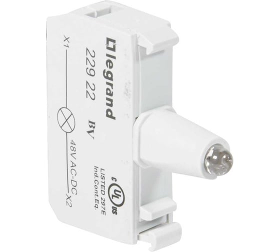 Блок подсветки для индикаторных кнопок и диффузоров Legrand Osmoz для комплектации под винт, 48В, зеленый 022922 1