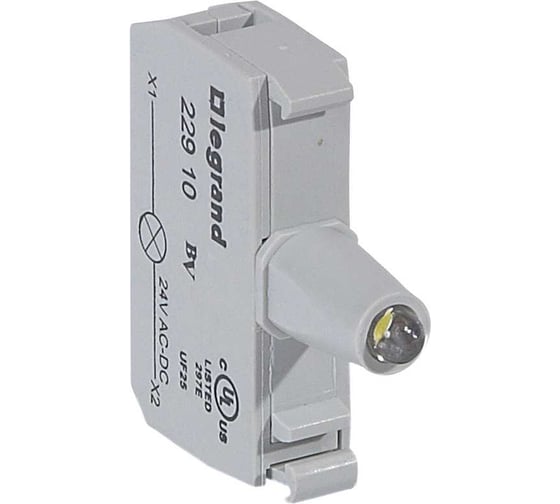 Блок подсветки для индикаторных кнопок и диффузоров Legrand Osmoz для комплектации под винт, 24В, белый 022910 1