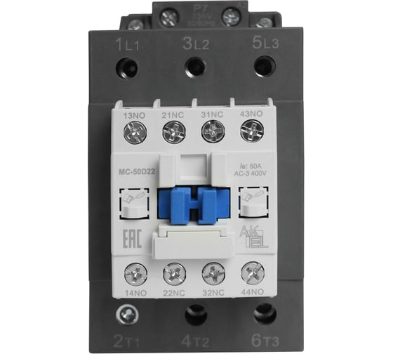 Контактор магнитный AKEL BA47 MC-50D22P7 3P 2NO+2NC/50A/230VAC 418725 1