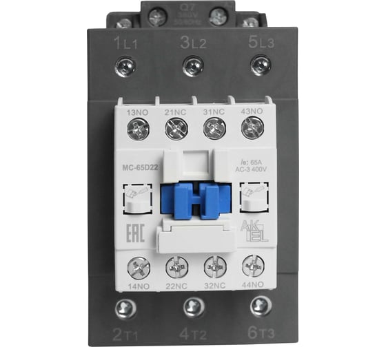 Контактор магнитный AKEL BA47 MC-65D22Q7 3P 2NO+2NC/65A/380VAC 418727 1