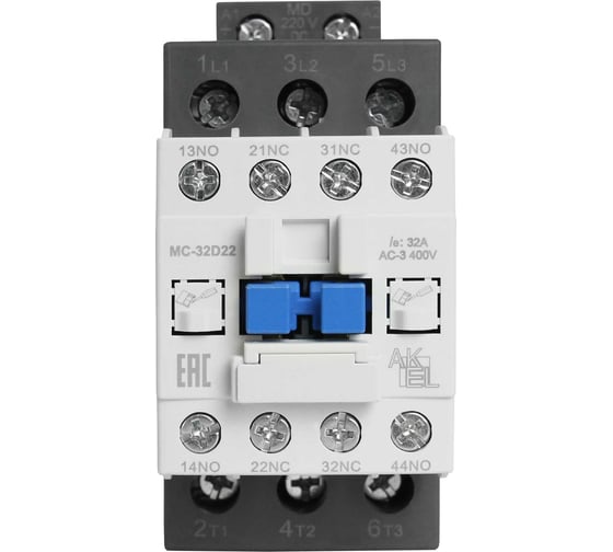Контактор магнитный AKEL BA47 MC-32D22MD 3P 2NO+2NC/32A/220VDC 418718 1