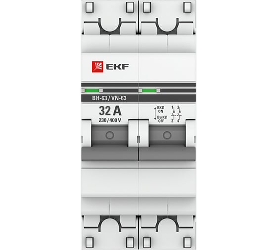Выключатель нагрузки EKF 2P 32А ВН-63 PROxima SL63-2-32-pro