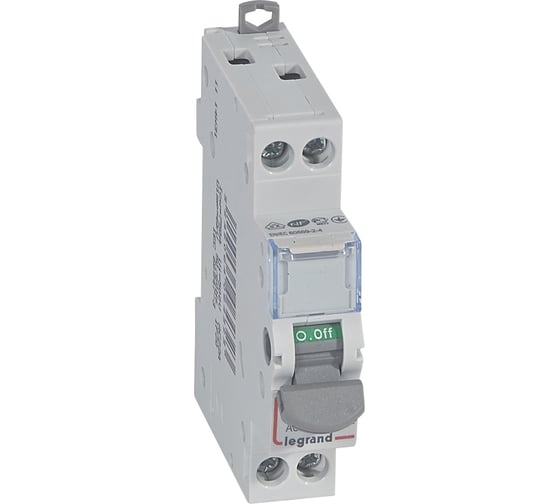 Выключатель-разъединитель Legrand DX3-IS - 2П - 400 В - 20 А - 1 модуль 406432