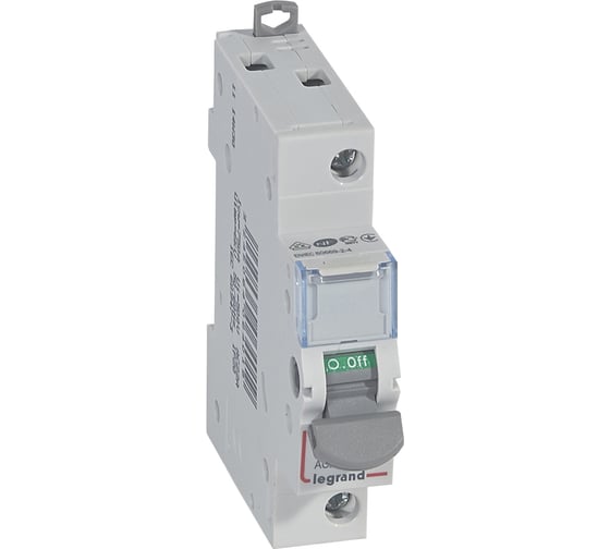 Выключатель-разъединитель Legrand DX3-IS - 1П - 250 В - 20 А - 1 модуль 406401