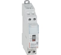 Контактор Legrand CX³ 2П 250 В~ с катушкой 230 В~ 25 A 2 Н.О. 1 модуль с рукояткой управления малошумный 412558
