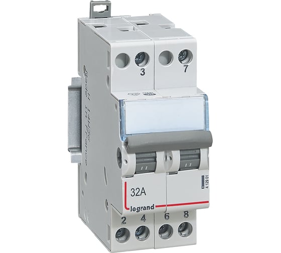 Переключатель Legrand CX3 2ПК 32A 412901 1