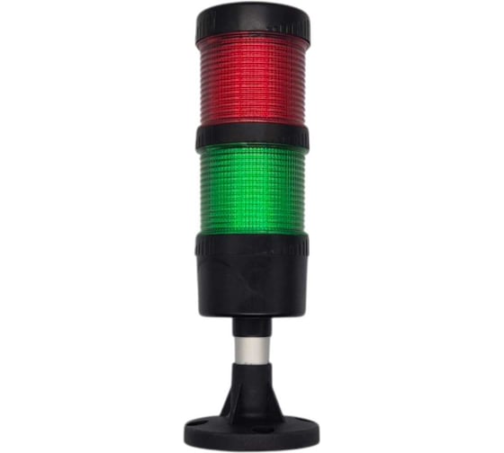 Колонна светосигнальная Briswik 60мм 24В DC зуммер тип крепления 2 двухцветная STM-K6-RGZ24-2-54 1