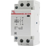 Контактор модульный Akel ВА47-МС-М-2-32-11 2 модуля 1NO+1NC/32A/230VAC 401216