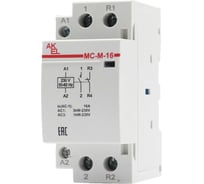 Контактор модульный Akel ВА47-МС-М-2-16-11 2 модуля 1NO+1NC/16A/230VAC 401207