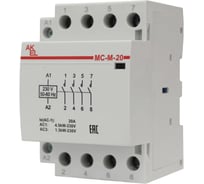 Контактор модульный Akel ВА47-МС-М-3-20-40 3 модуля 4NO/20A/230VAC 401230