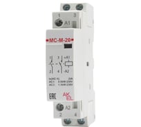 Контактор модульный Akel ВА47-МС-М-1-20-20 1 модуль 2NO/20A/230VAC 401203