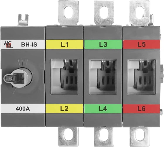 Выключатель нагрузки с видимым разрывом Akel ВН-IS-D3P-400A-В 3P/400A/1000V/без ручки управления и переходника 803061 1