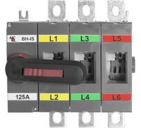 Выключатель нагрузки с видимым разрывом Akel ВН-IS-D3P-125A-С (250AF) 3P/125A/1000V/передняя рукоятка на корпусе 803082