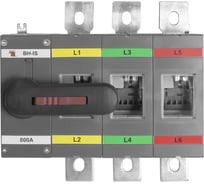 Выключатель нагрузки с видимым разрывом Akel ВН-IS-D3P-800A-С 3P/800A/1000V/передняя рукоятка на корпусе 803069
