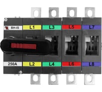 Выключатель нагрузки с видимым разрывом AKEL ВН-IS-D4P-250A-С 4P/250A/1000V/Передняя рукоятка на корпусе 803073